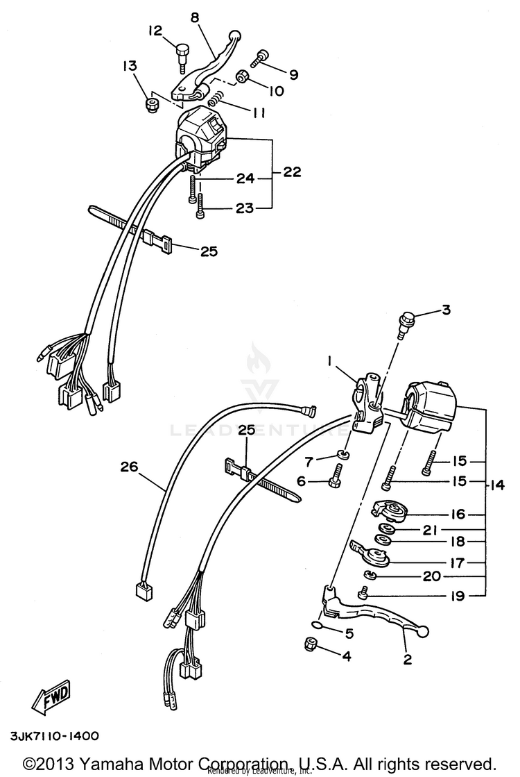 Handle Switch Lever Schematic