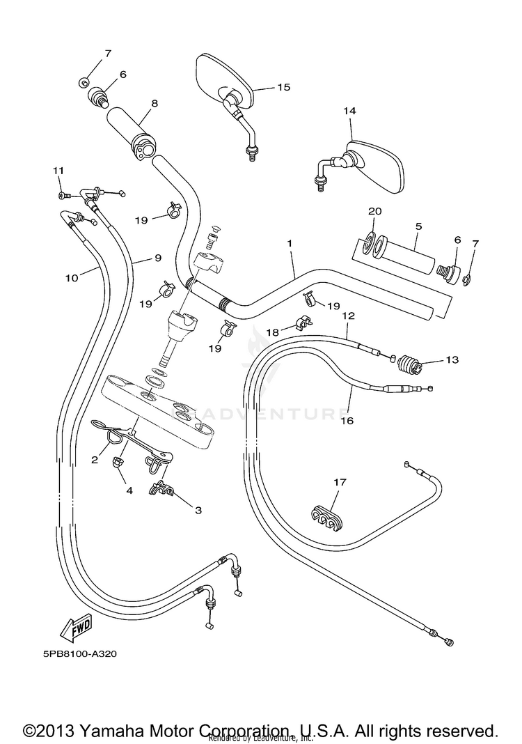 Steering Handle Cable Schematic