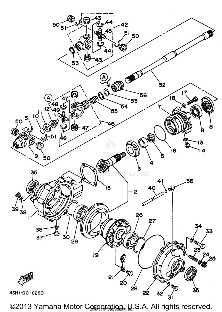Front Differential Schematic