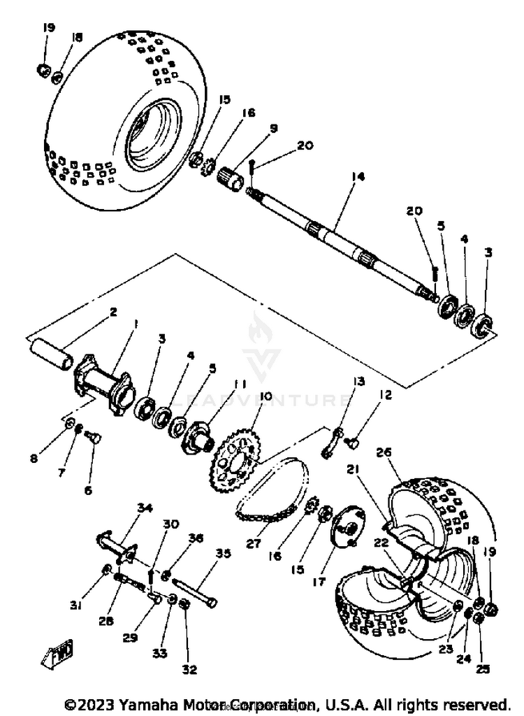 Rear Wheel Schematic