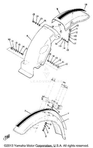 Front Fender Rear Fender Schematic