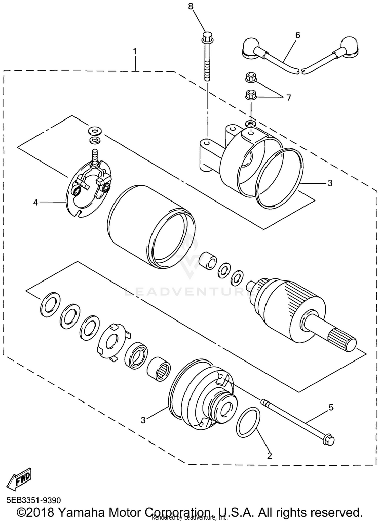Starting Motor Schematic