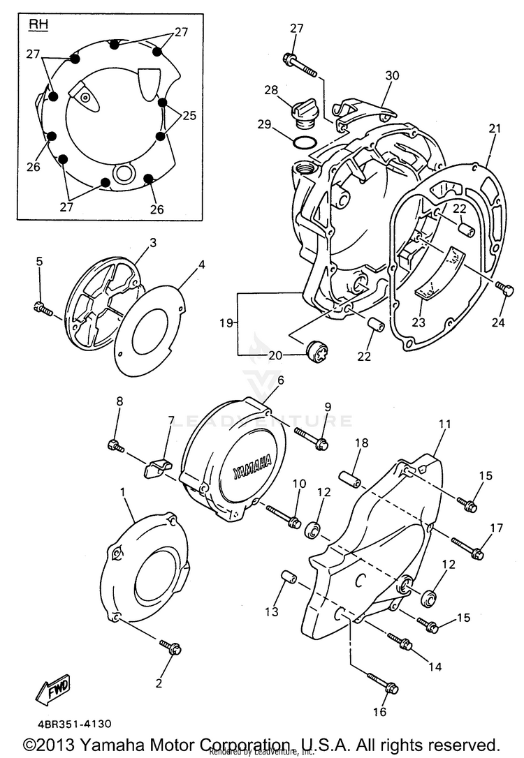 Crankcase Cover 1 Schematic