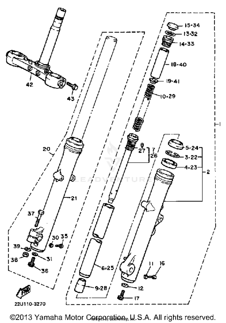 Front Fork Schematic
