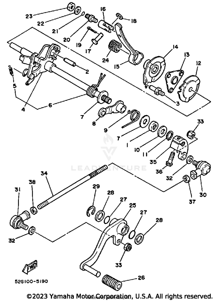 Shift Shaft Schematic