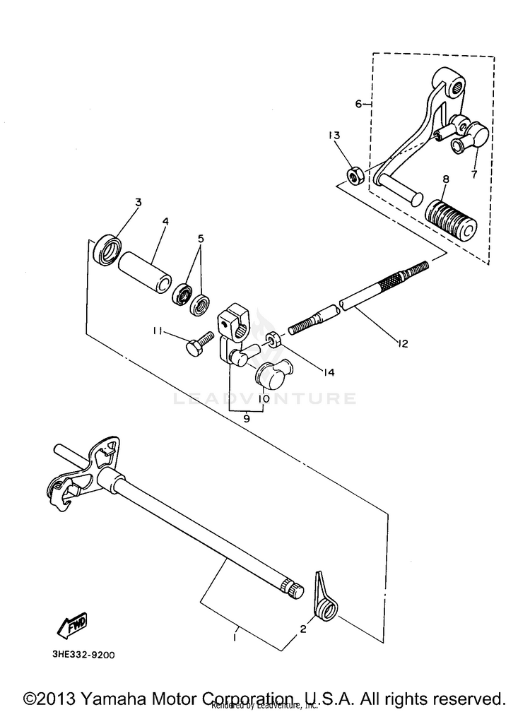 Shift Shaft Schematic