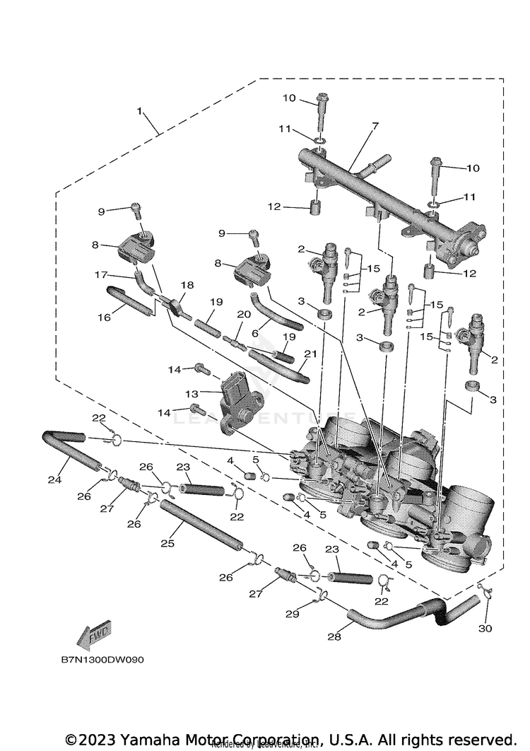 Intake 2 MT09 - MT09MCB - 2021 Schematic