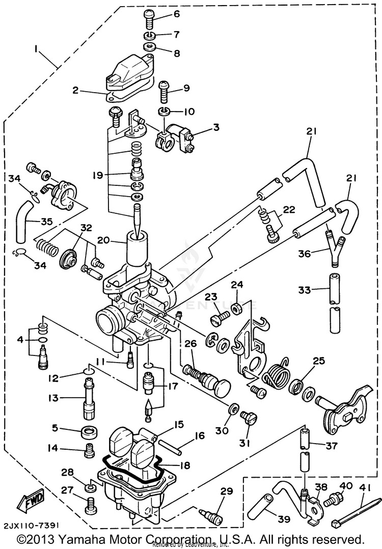 Carburetor California Only Schematic