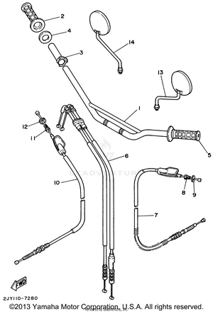 Steering Handle Cable Schematic