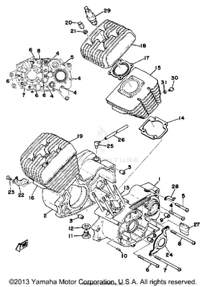 Crankcase Cylinder Schematic