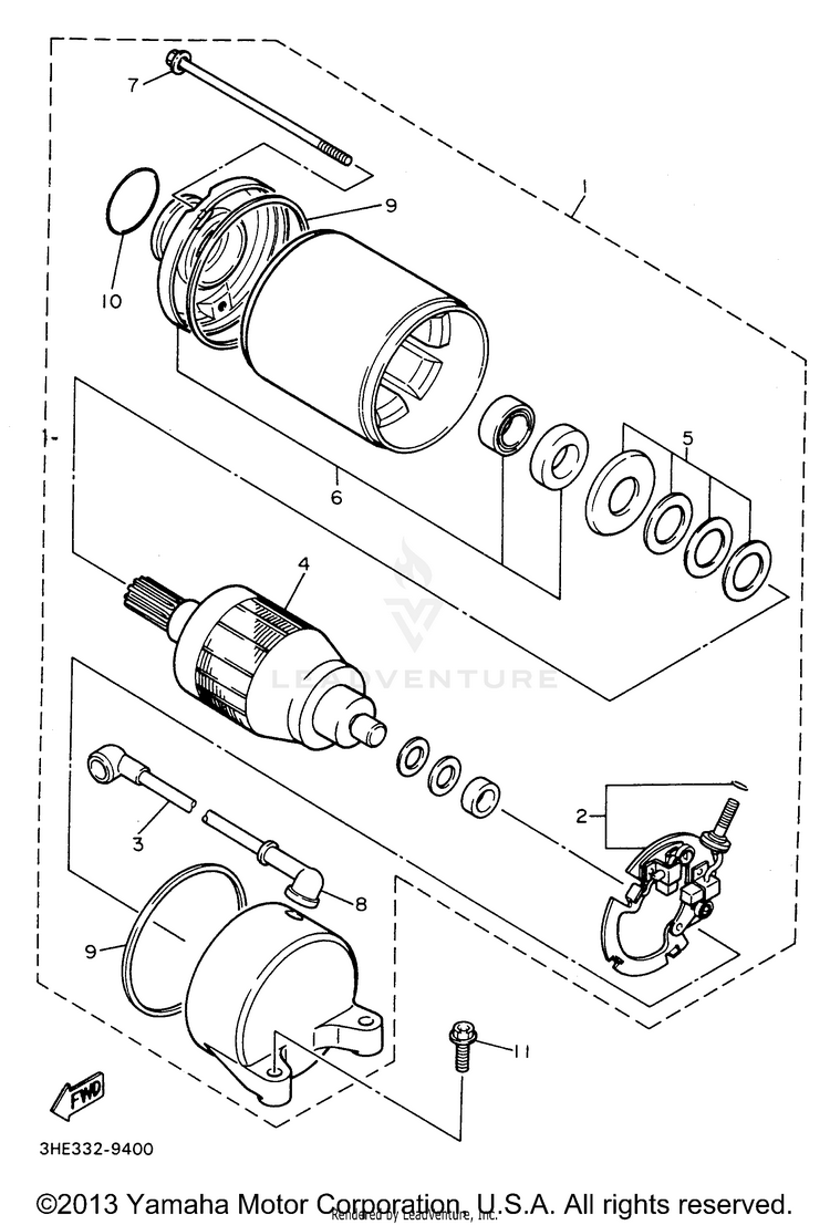 Starting Motor Schematic