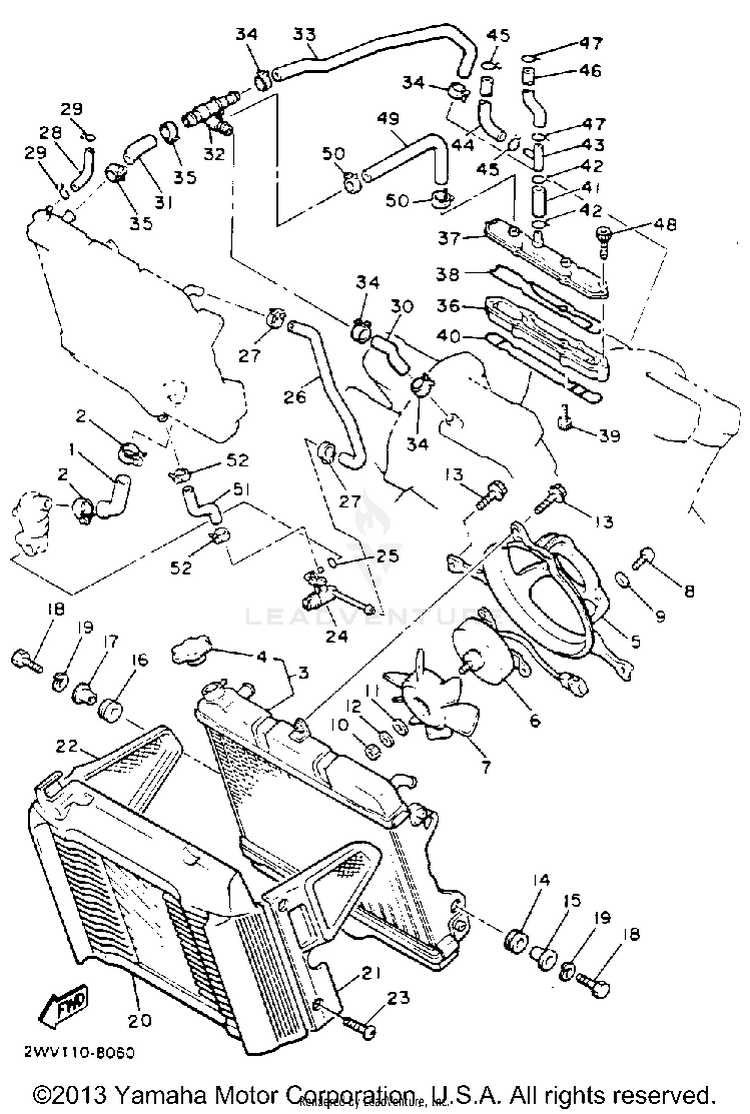 Radiator Hose Schematic