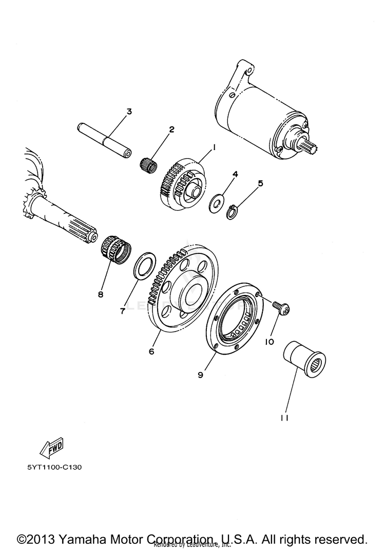 Starter Clutch Schematic