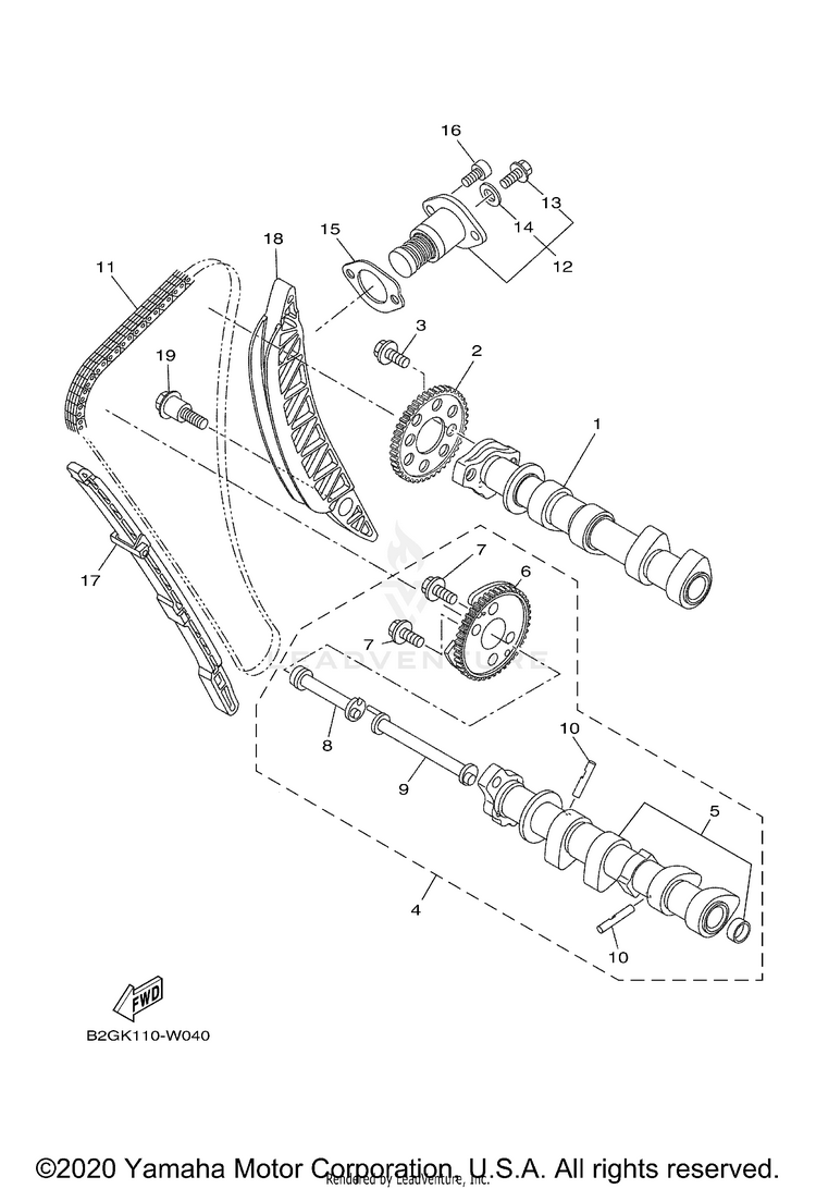 Camshaft Chain Schematic