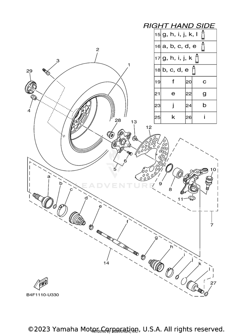 Front Wheel 2 Schematic
