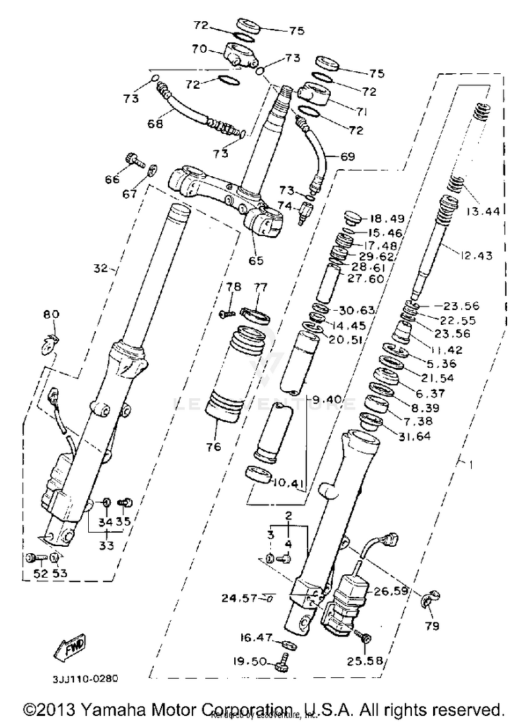 Front Fork Schematic
