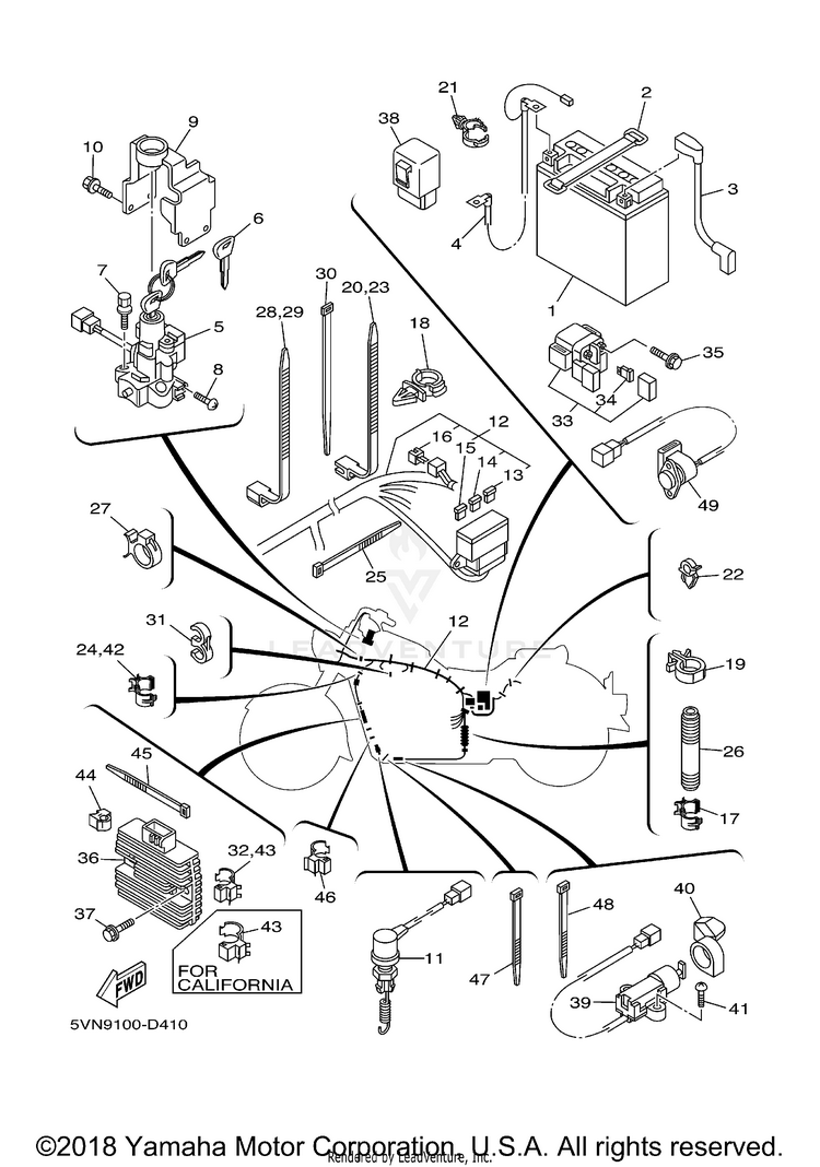 Electrical 2 ROAD STAR CA - XV17AWWC - 2007 Schematic