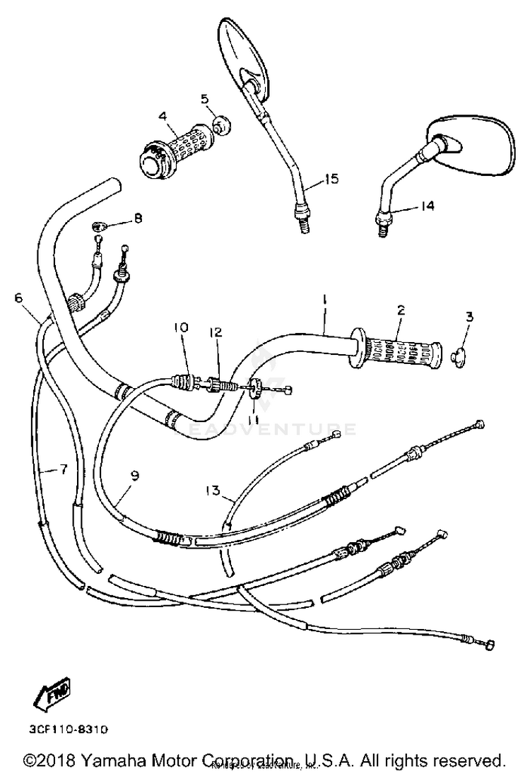 Handlebar Cable Schematic