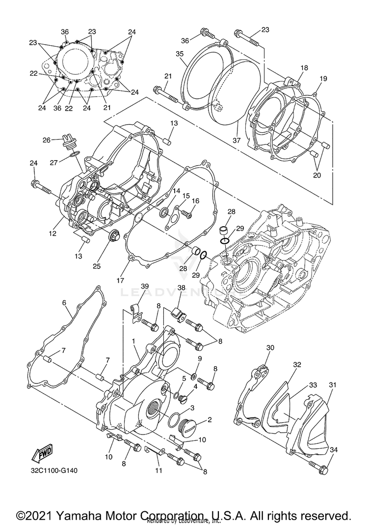 Crankcase Cover 1 Schematic