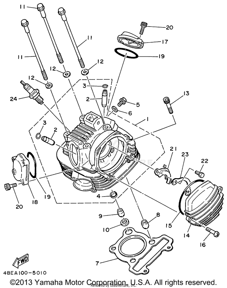 Cylinder Head Schematic