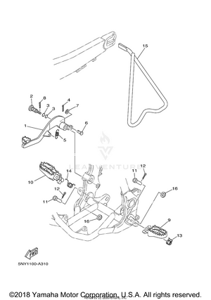 Stand Footrest Schematic