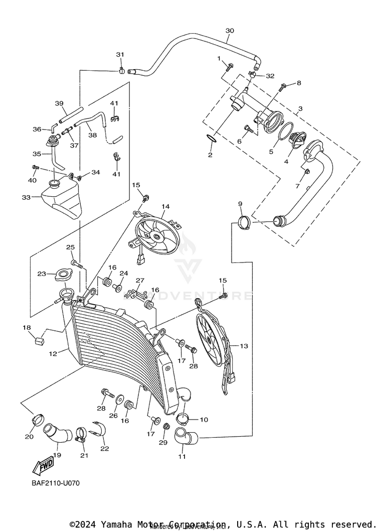 Radiator Hose Schematic