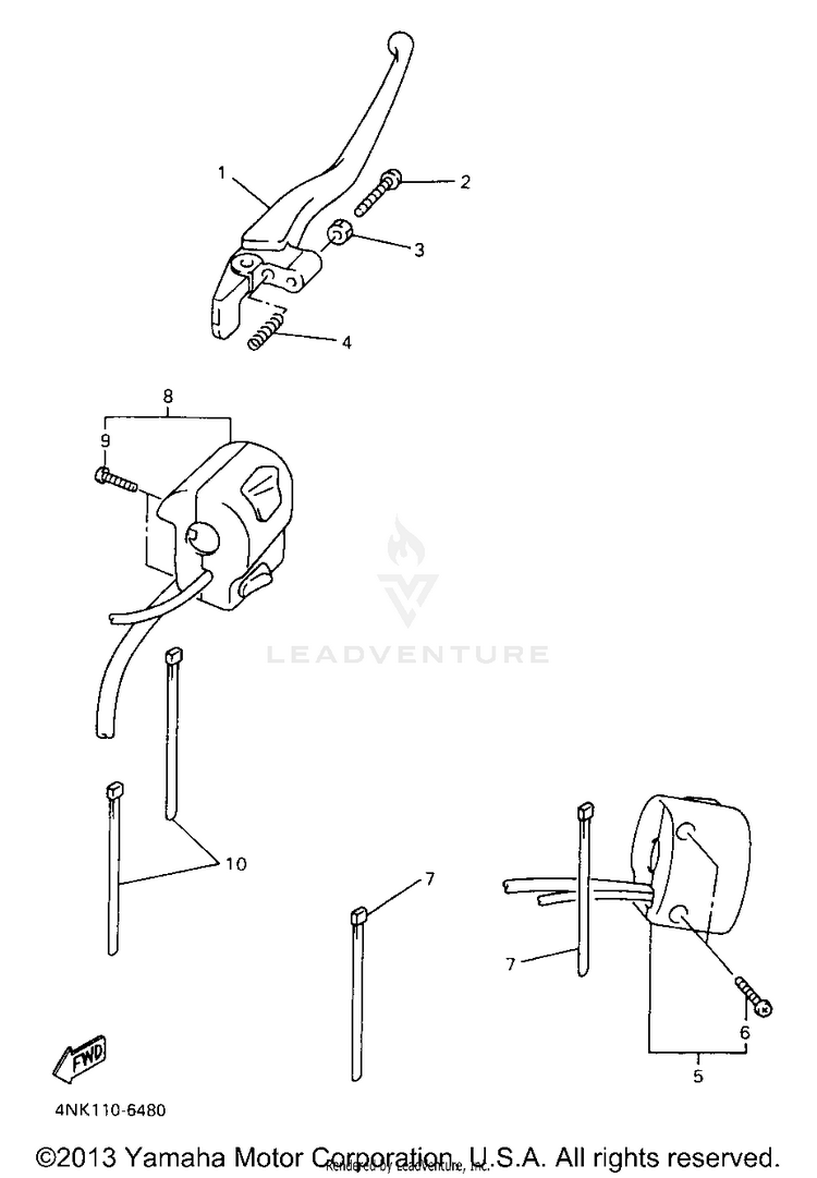 Handle Switch Lever Schematic