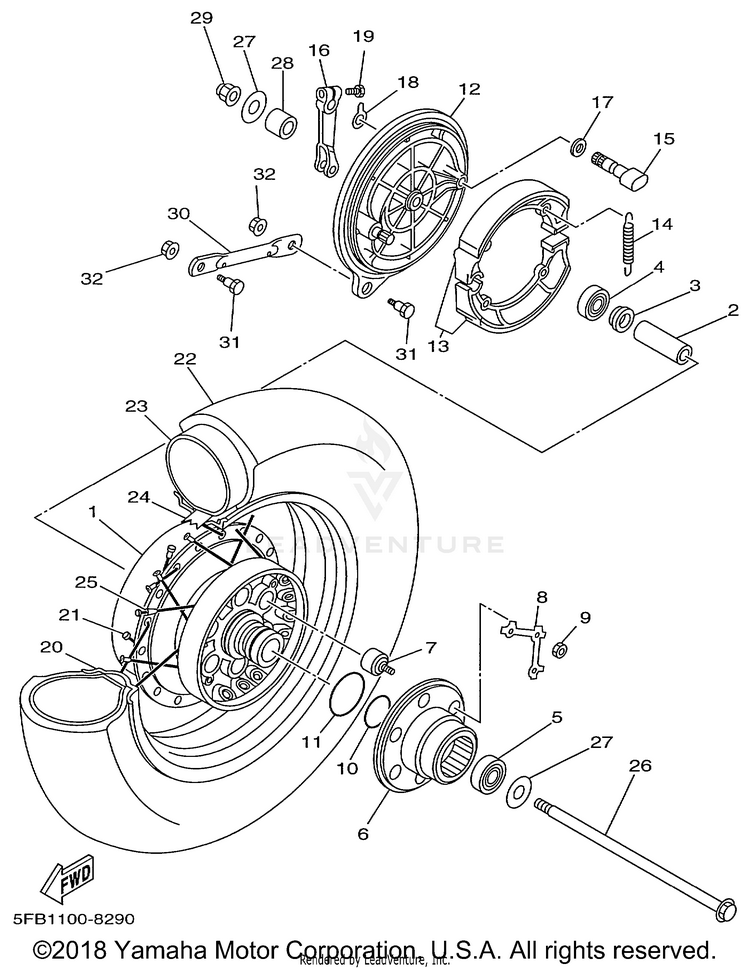 Rear Wheel Schematic