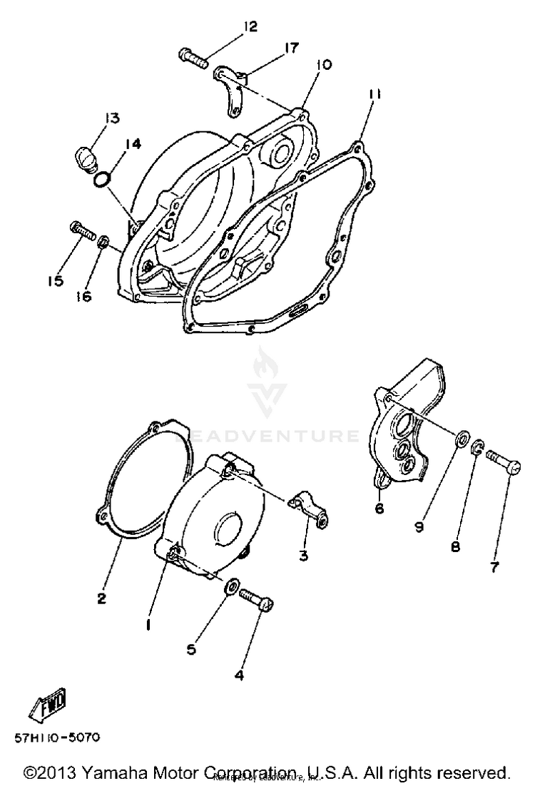 Crankcase Cover Schematic