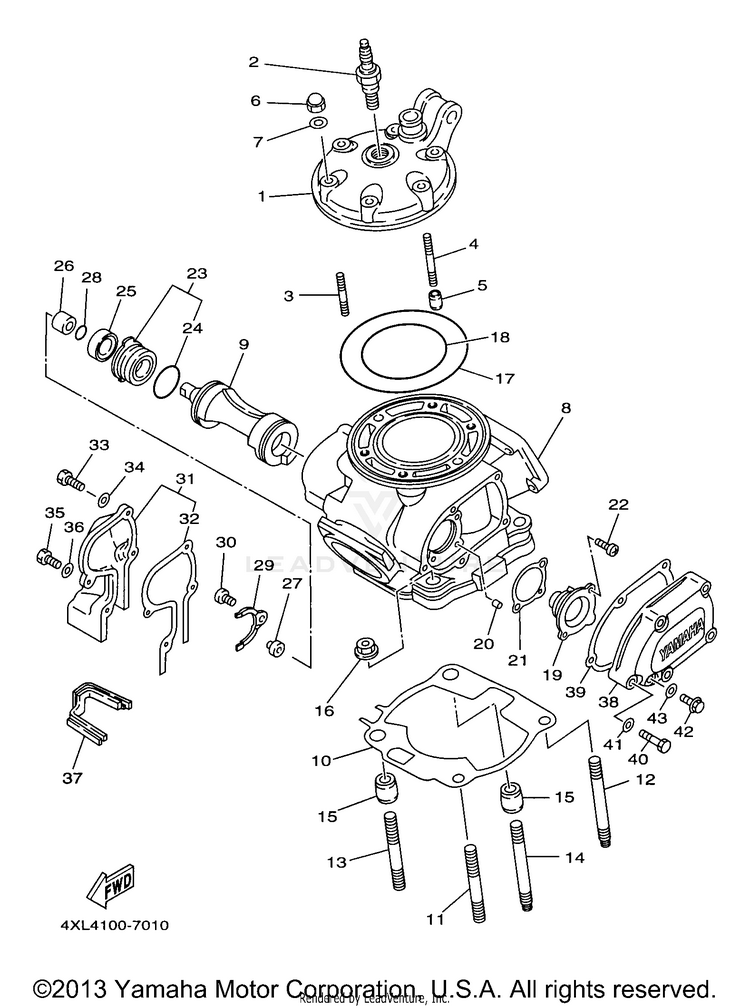 Cylinder Head Schematic