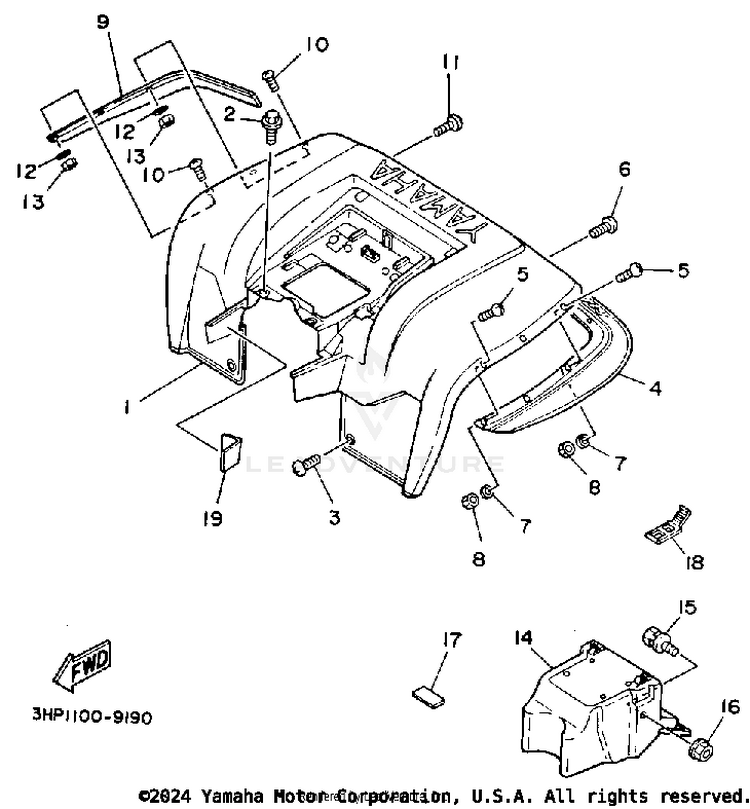 Rear Fender Schematic