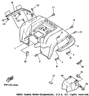 Rear Fender Schematic