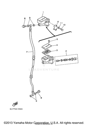 Front Master Cylinder Schematic