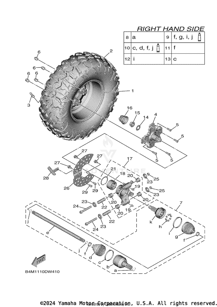 Rear Wheel 2 Schematic