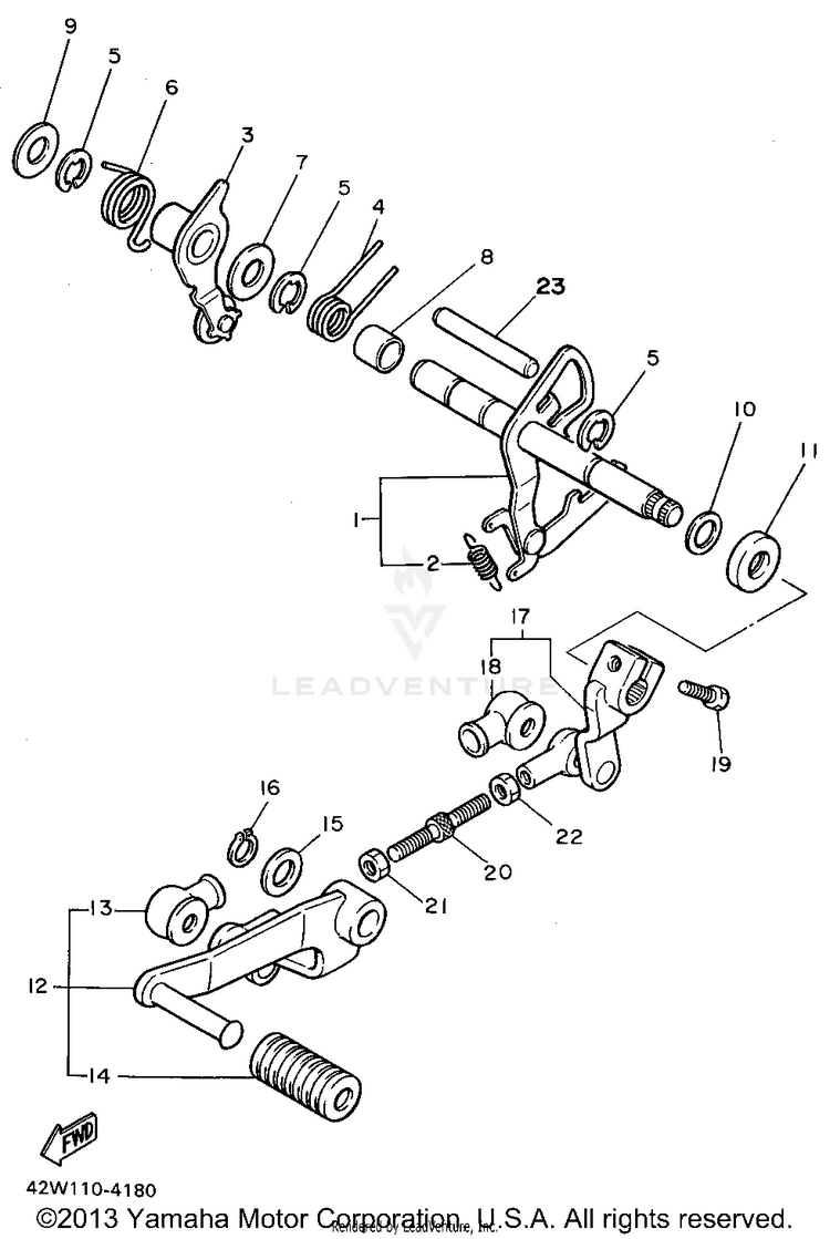 Shift Shaft Schematic