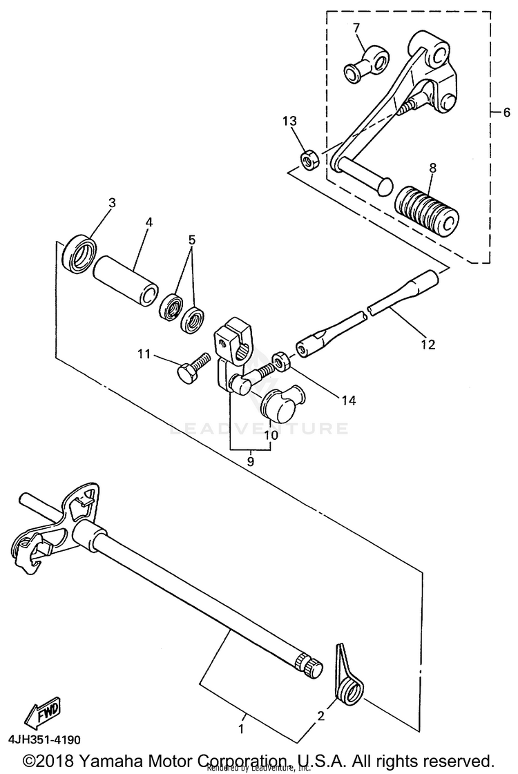 Shift Shaft Schematic