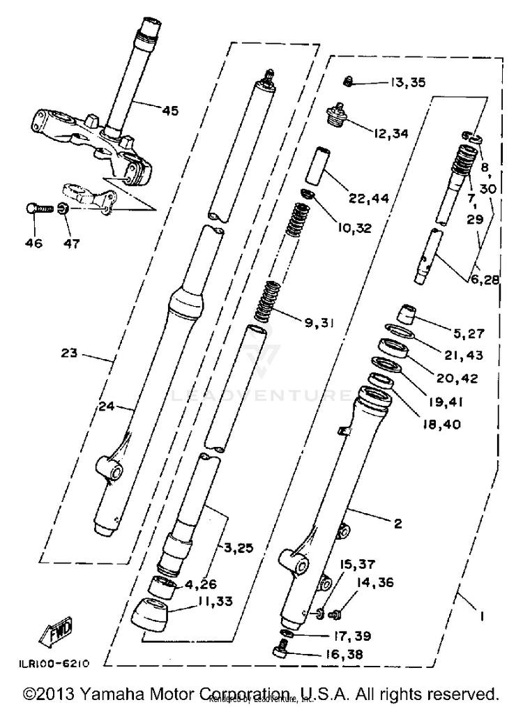 Front Fork Schematic