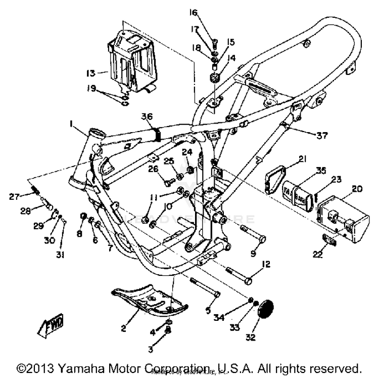 Frame - Side Cover Schematic