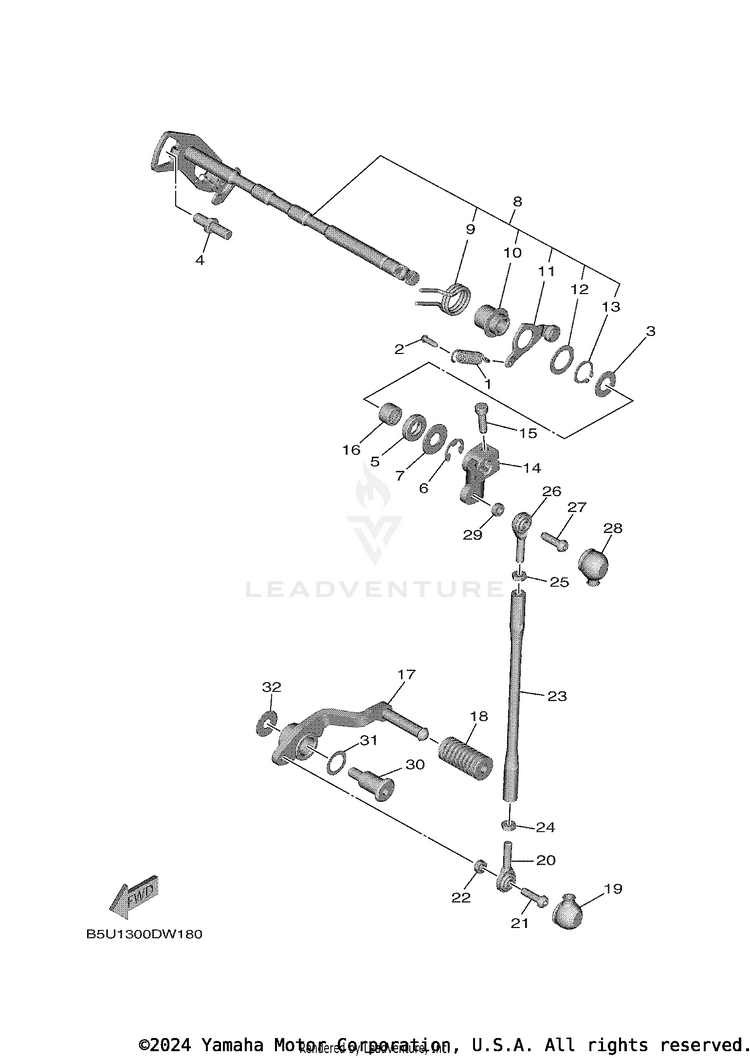 Shift Shaft Schematic