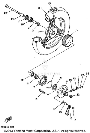 Front Wheel Schematic