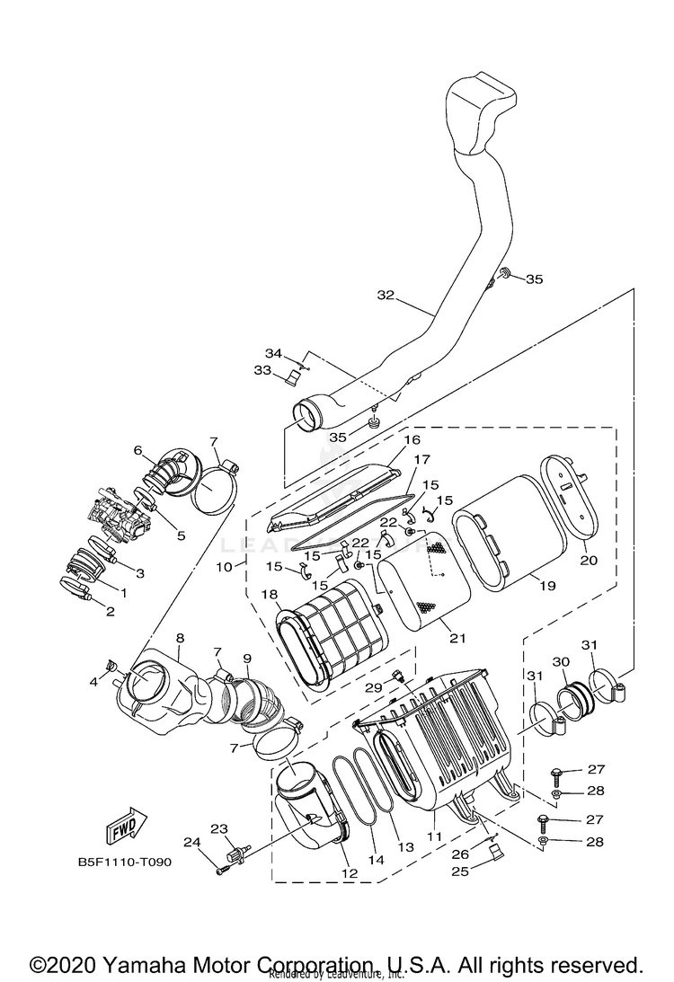 Intake VIKING EPS HUNTER - YXM70VPHLH - 2020 Schematic