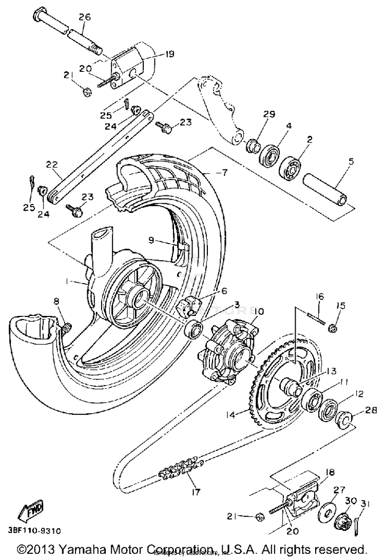 Rear Wheel Schematic