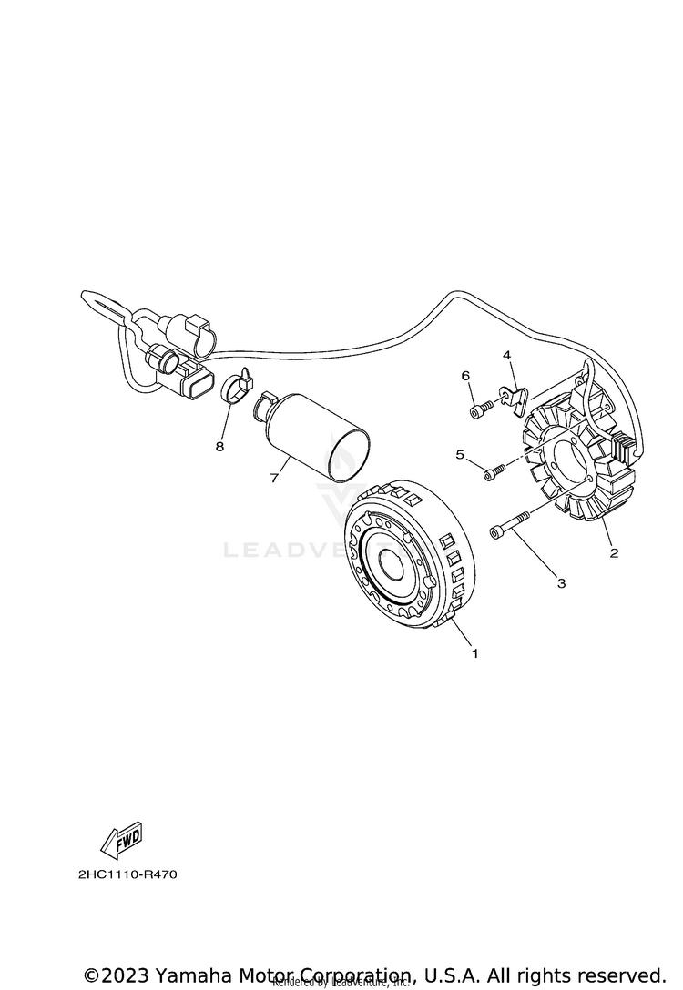 Generator YXZ1000R EPS SS SE - YXZ10YESJL - 2018 Schematic