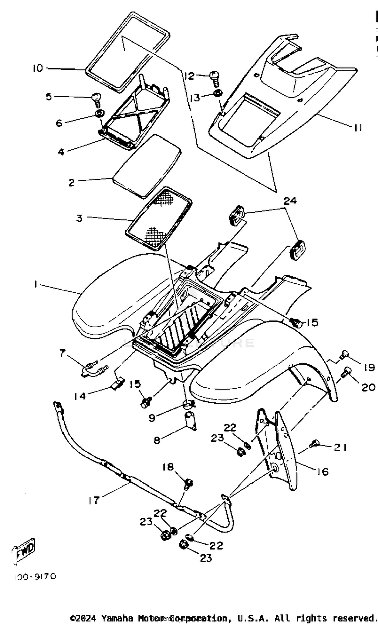 Front Fender Schematic