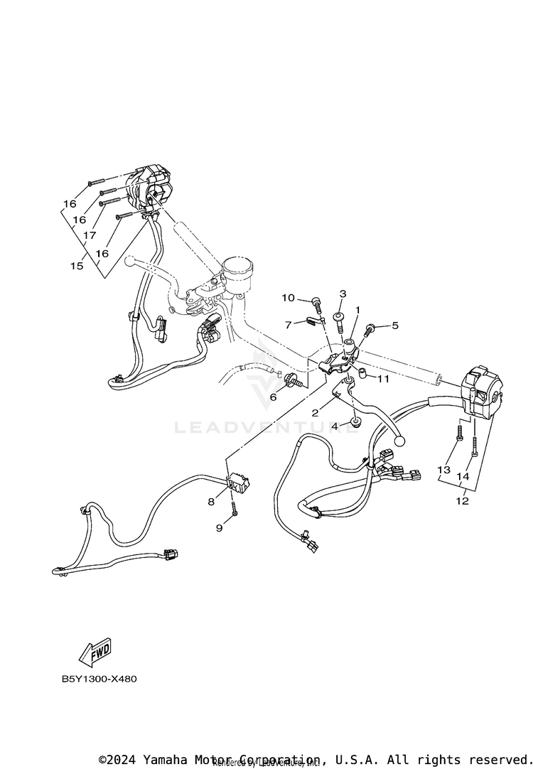 Handle Switch & Lever Schematic