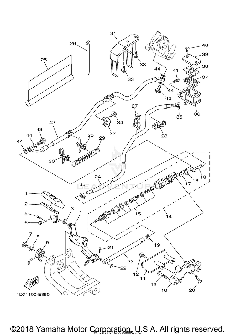 Rear Master Cylinder Schematic