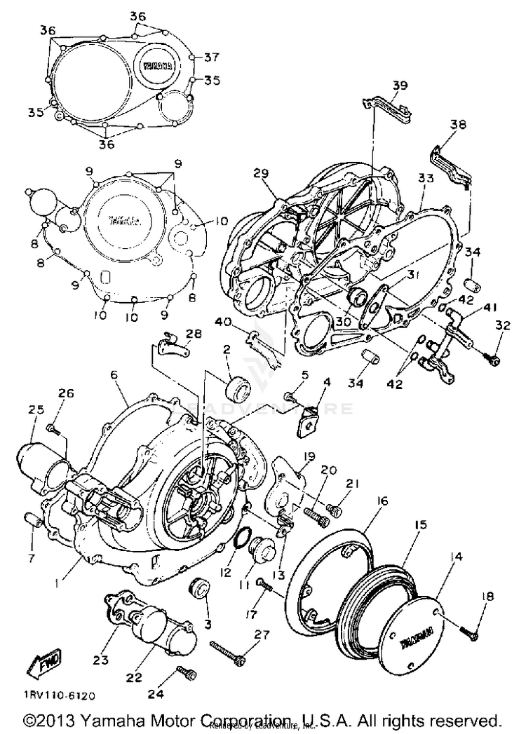 Crankcase Cover 1 Schematic