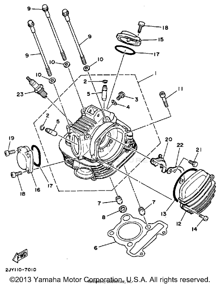 Cylinder Head Schematic