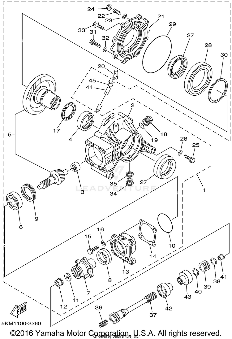 Drive Shaft GRIZZLY 660 - YFM660FP - 2002 Schematic