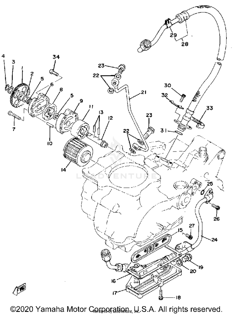 Oil Pump - Oil Cleaner Schematic